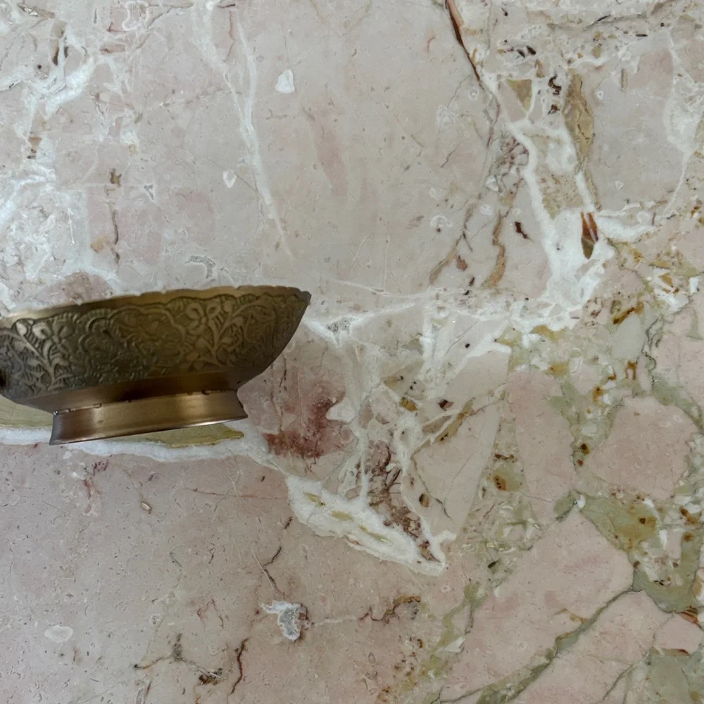 Intricate Gold Decorative incense Bowl - Picture 3 of 3